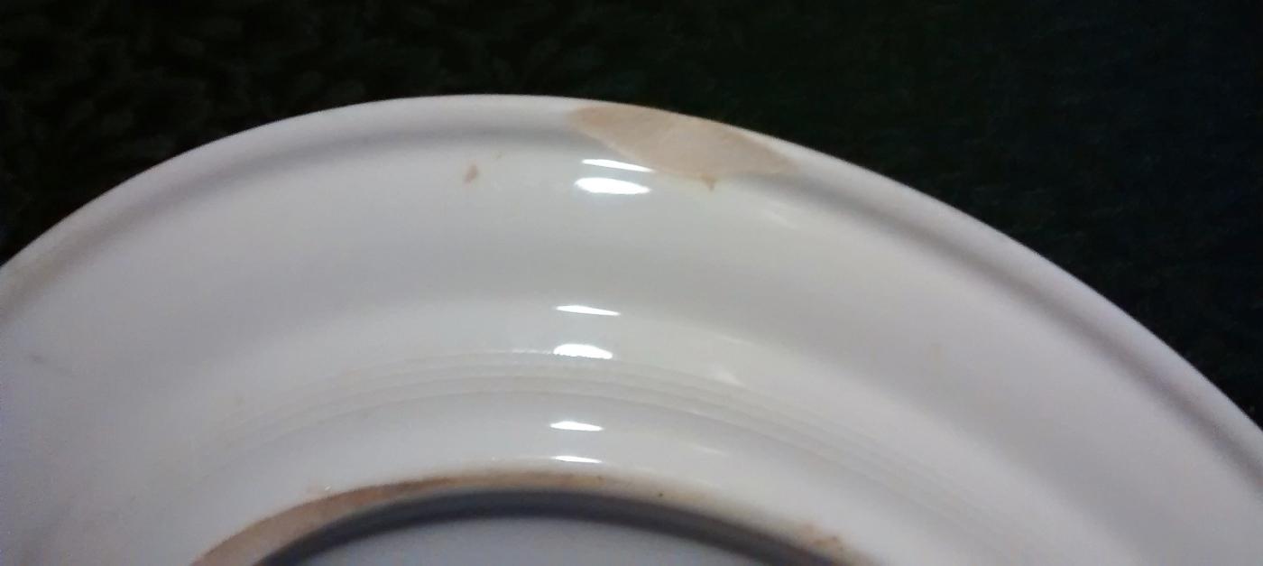 Mayer Arbor / King Pin Platter 40s-60s Restaurant China Red/White 12.5
