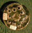 Viking Flora-lite Glass Flower Stem Holder Clear #1007 1950's-70's