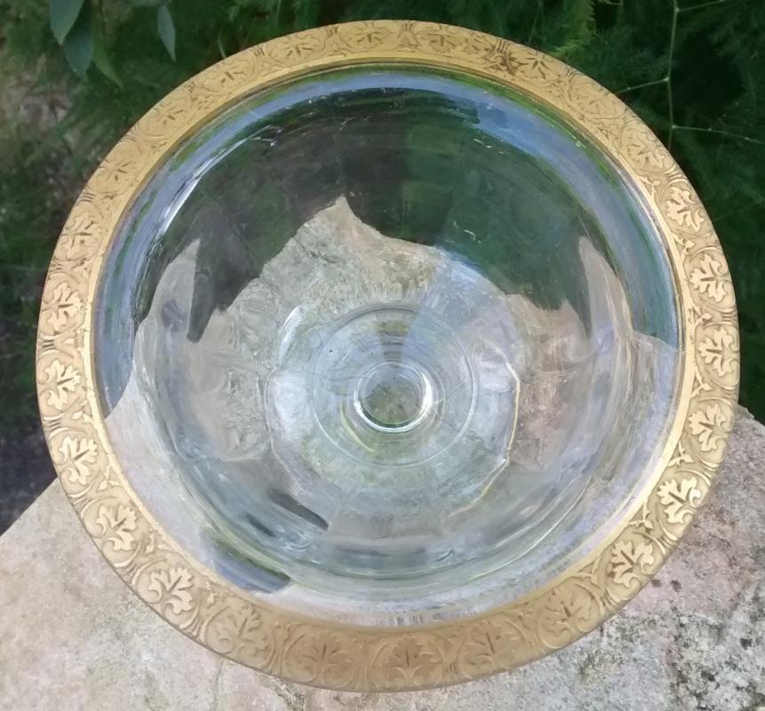 Westmoreland Gold-Encrusted Comport #1800 Line 1920s GE2 5.5