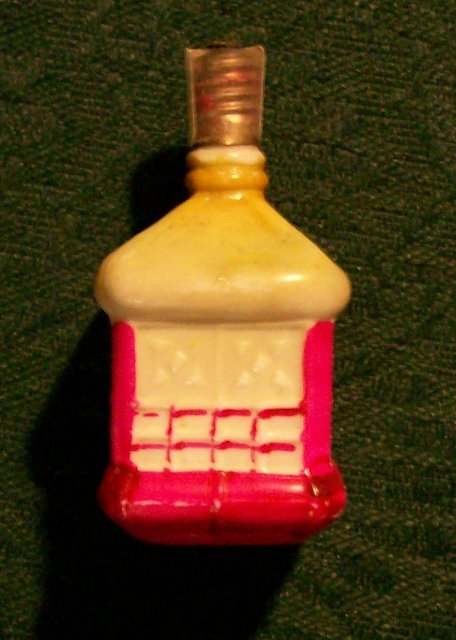 Christmas Figural Colonial Lantern Electric Bulb Ca. 1925