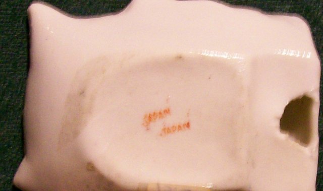 Terrier Dog Ceramic Ashtray Japan Luster 1930's