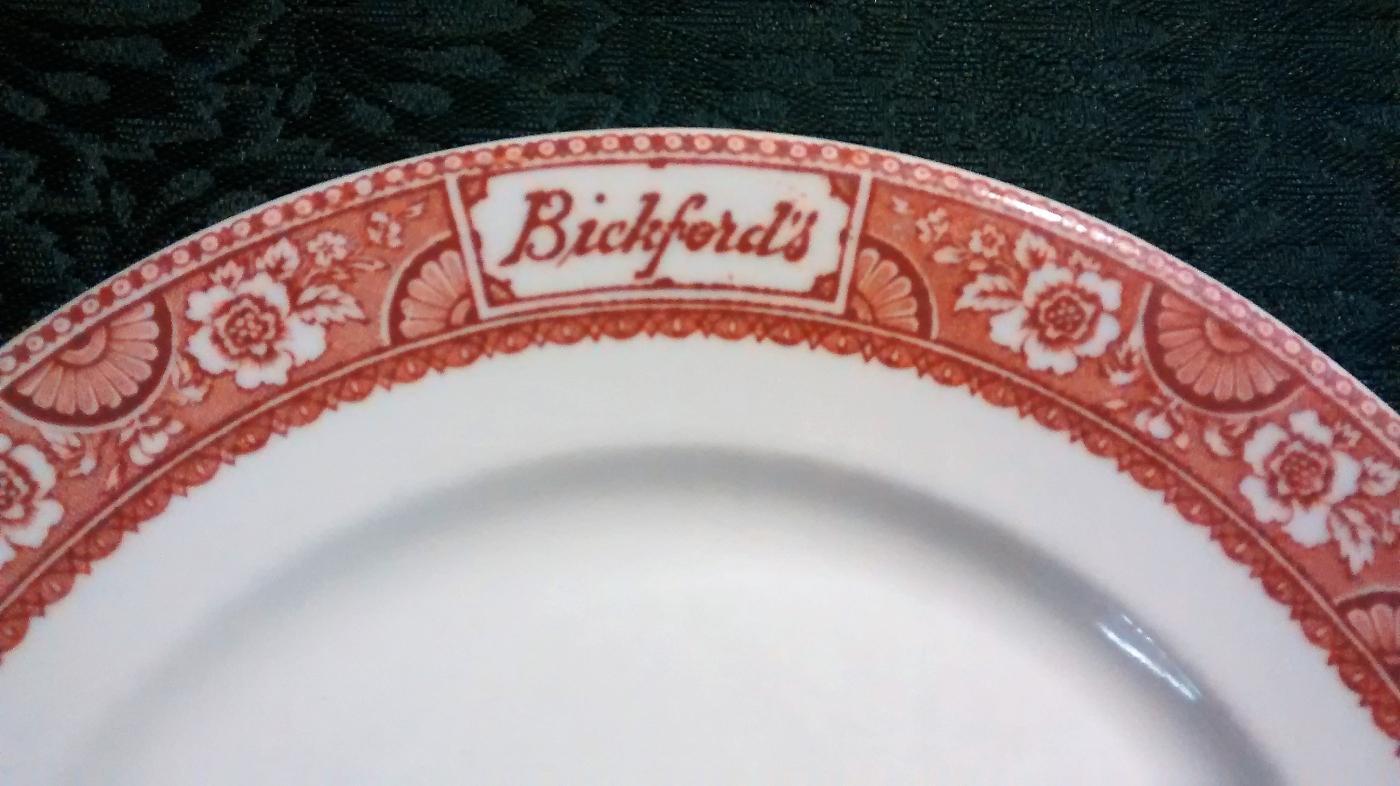 Bickford's Cafeteria / Lunch Room Advertising Plate 9