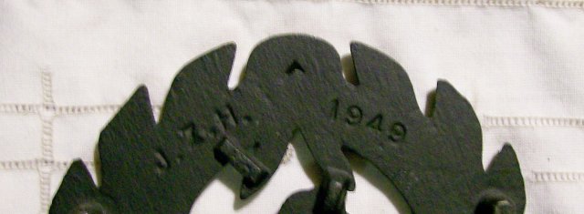 Cast Iron Trivet T-13 Eagle J.Z.H. 1949 John Zimmerman Harner