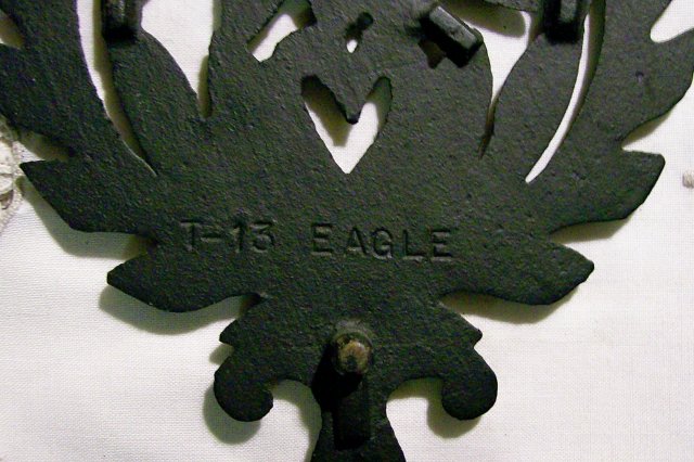 Cast Iron Trivet T-13 Eagle J.Z.H. 1949 John Zimmerman Harner