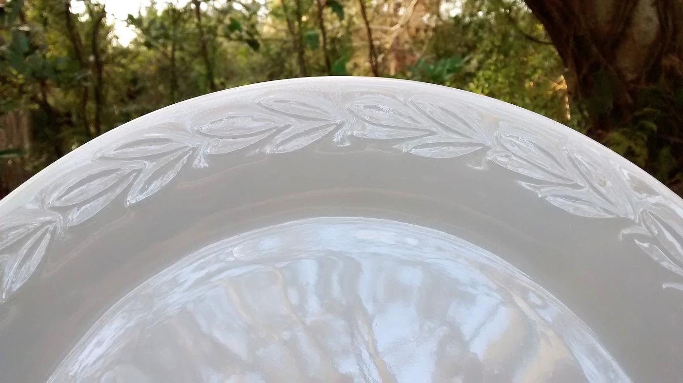 Fire-King Laurel Gray Luster Plate 11