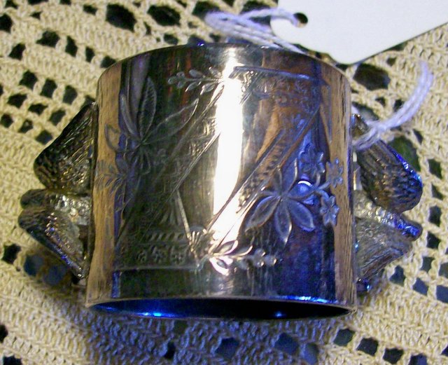 Meriden Silverplate Figural Napkin Ring Set of 4