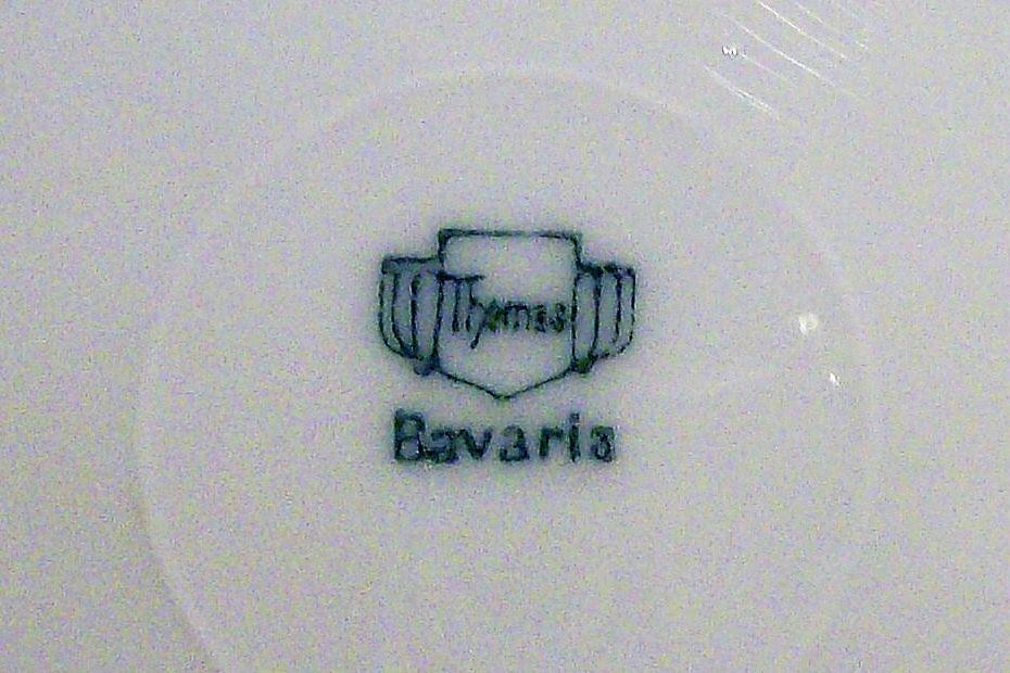 Bavarian Plate Set/4 Hand-Painted Roses & Luster 6