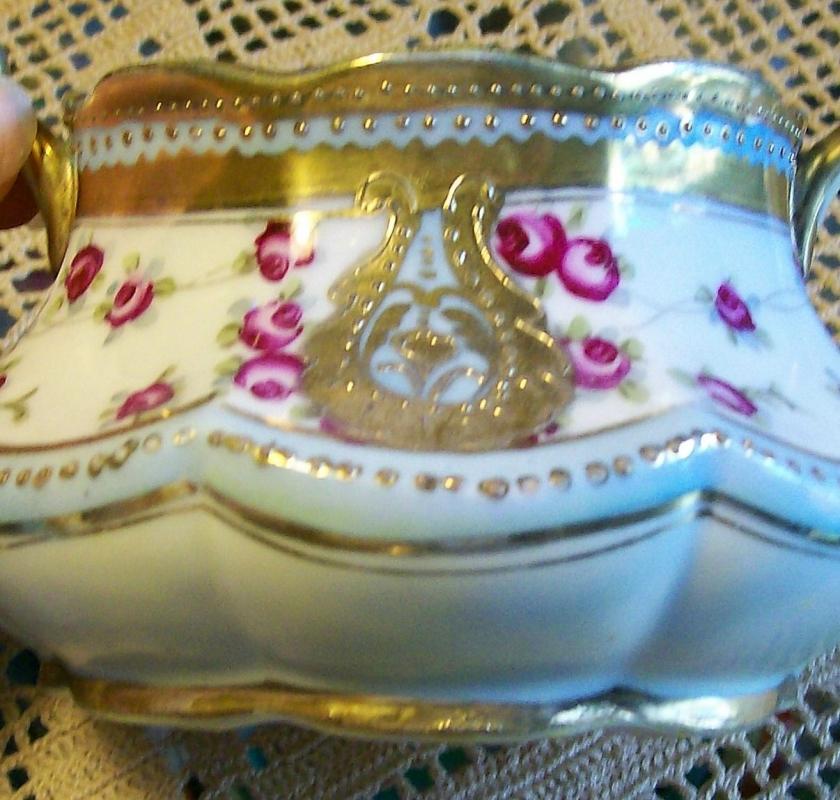 Noritake Nippon Gold Encrusted Cream & Sugar Set