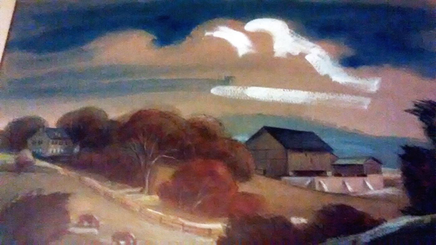 Lois Ireland Farm Scene Painting 30