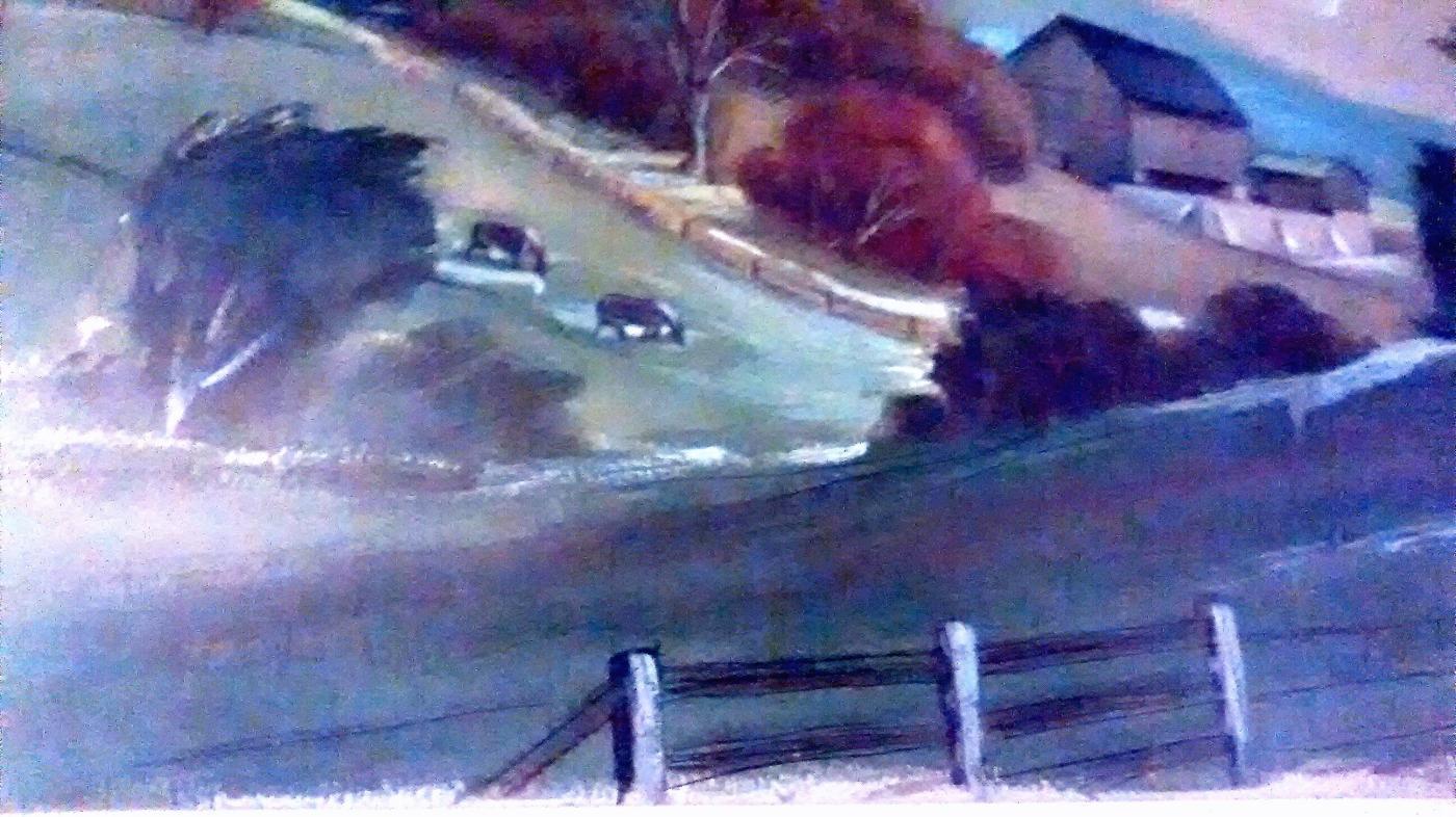 Lois Ireland Farm Scene Painting 30