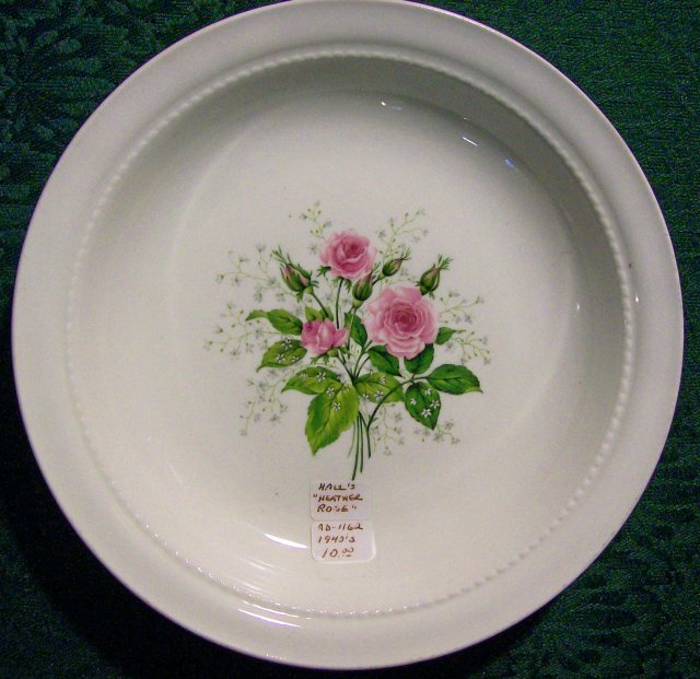 Hall China Heather Rose Ceramic Soup Bowl 8
