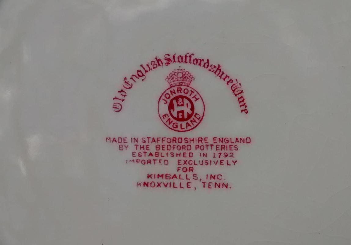 Smoky Mountains National Park Souvenir Plate Red Transfer 10