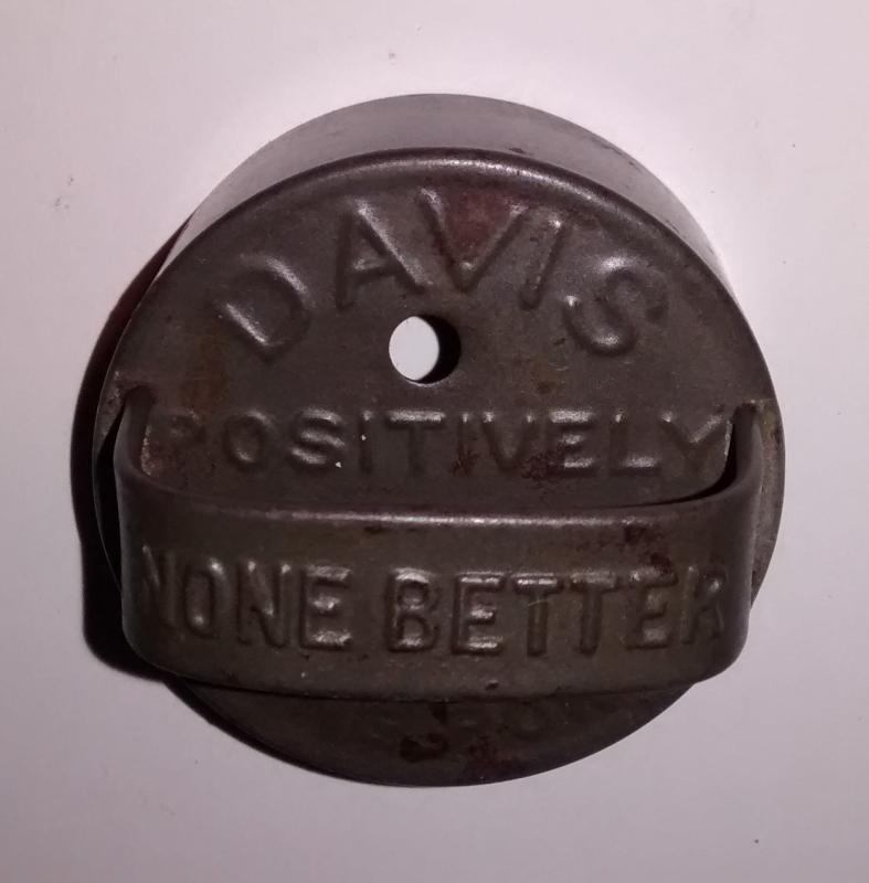 Advertising Biscuit Cutter Davis Baking Powder Early 1900s
