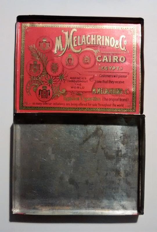 Melachrino Egyptian Cigarette Tin No. 9 1920s