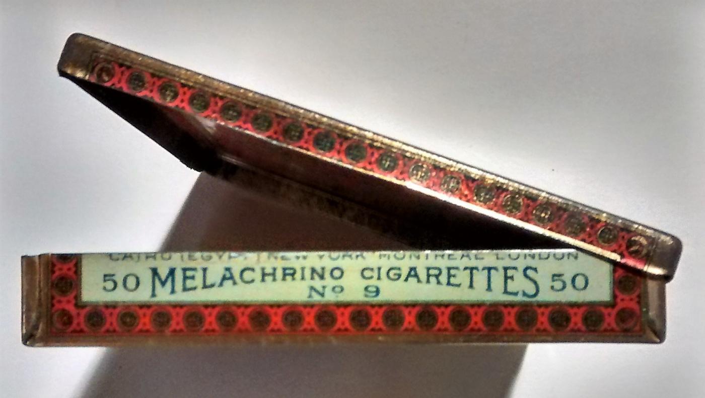 Melachrino Egyptian Cigarette Tin No. 9 1920s