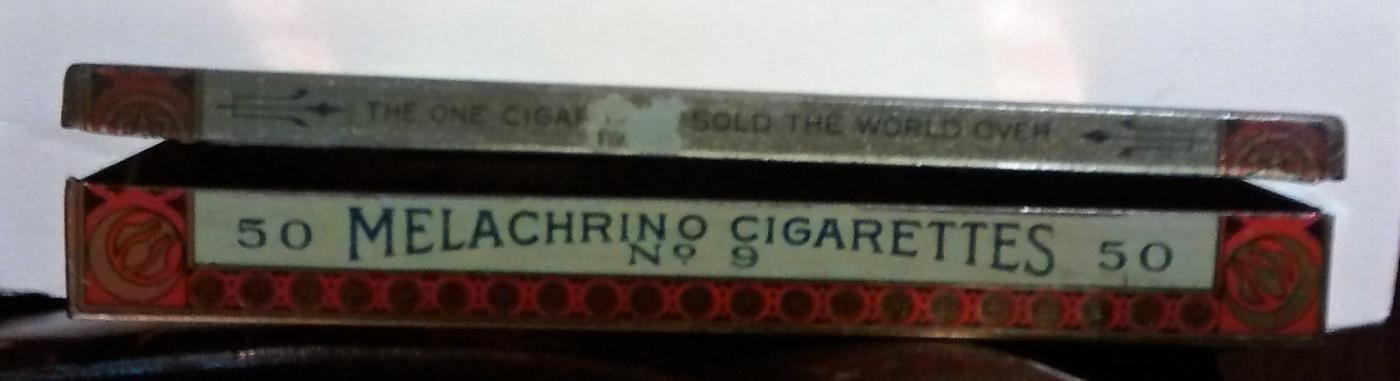 Melachrino Egyptian Cigarette Tin No. 9 1920s