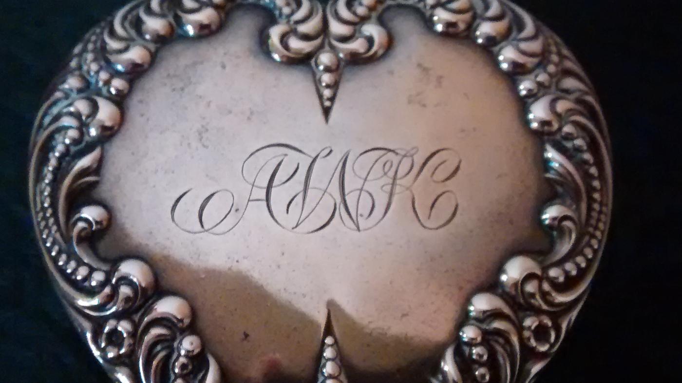 Sterling Silver & Crystal Heart-Shaped Box Foster & Bailey Ca. 1900