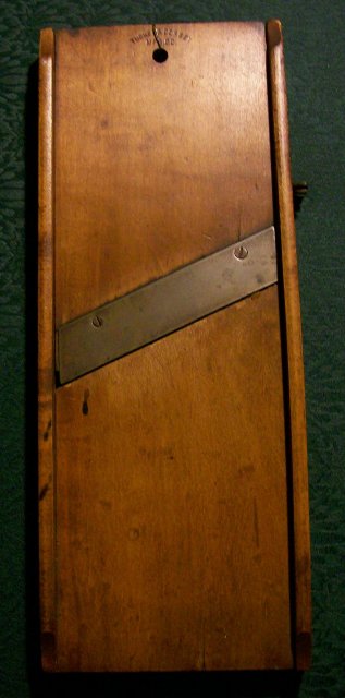 Wooden Kraut Cutter Tucker & Dorsey 1890's Kitchen