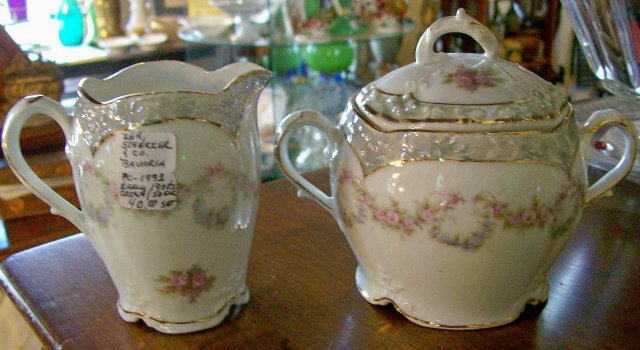 Zeh Scherzer & Co. Bavarian Porcelain Cream & Sugar