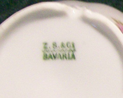 Zeh Scherzer & Co. Bavarian Porcelain Cream & Sugar