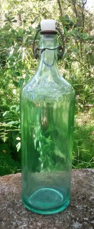 Moxie Soda Advertising Bottle Early 1900s Porcelain Stopper 11.25