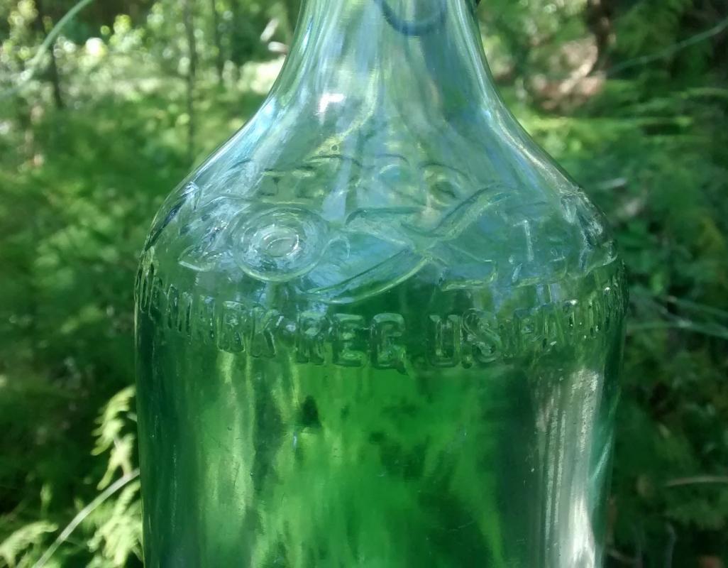 Moxie Soda Advertising Bottle Early 1900s Porcelain Stopper 11.25
