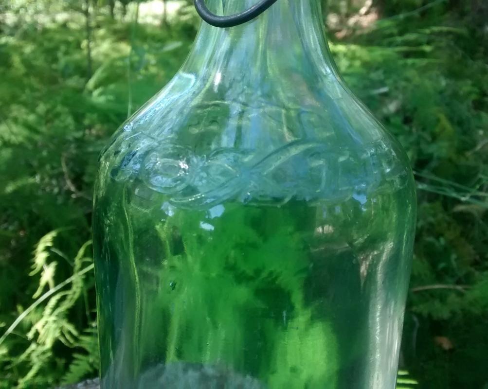 Moxie Soda Advertising Bottle Early 1900s Porcelain Stopper 11.25