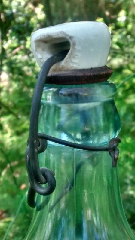 Moxie Soda Advertising Bottle Early 1900s Porcelain Stopper 11.25