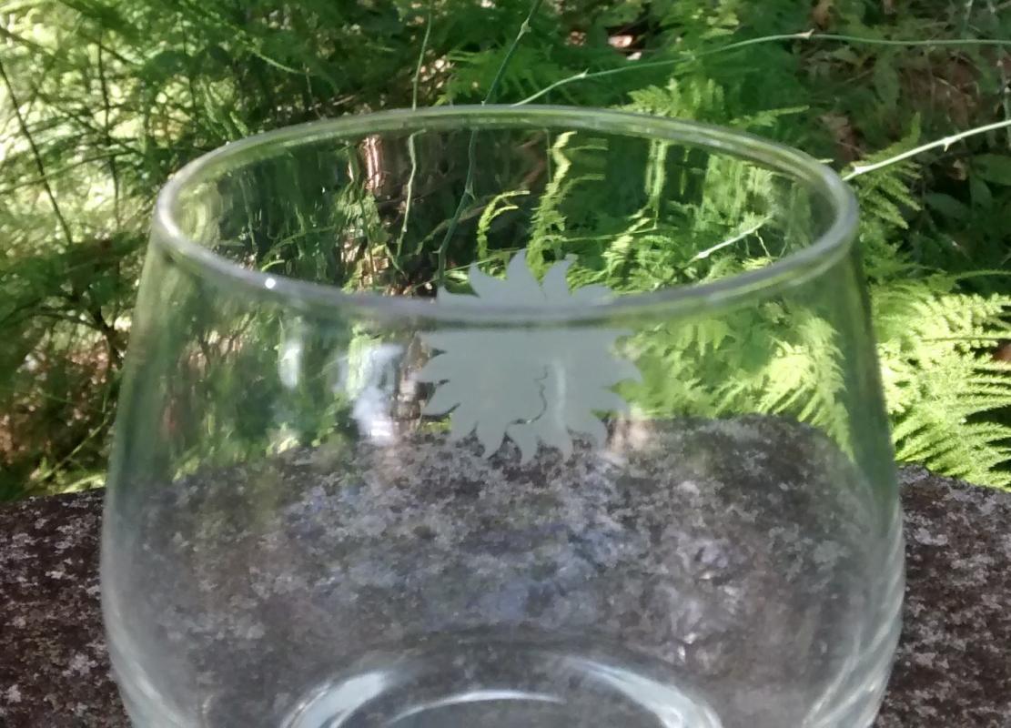 National Airlines Glass Tumbler Sun King Logo 1970s