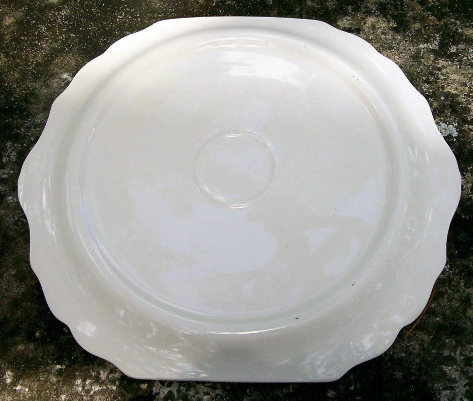 Harker Anemones/HAR57 Handled Cake Plate 1930s Art Deco 12