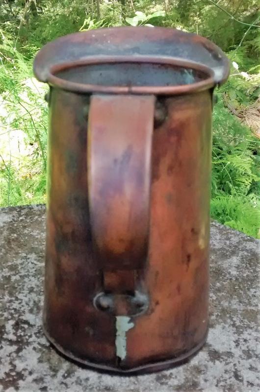 Primitive Copper Measure/Pitcher 1800s 6.5
