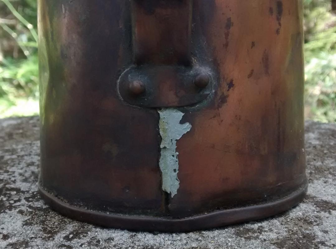 Primitive Copper Measure/Pitcher 1800s 6.5