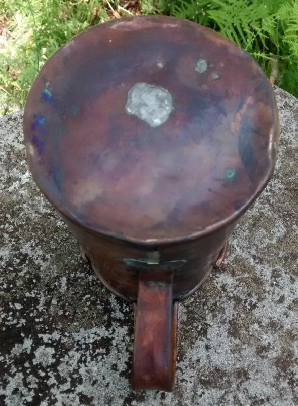 Primitive Copper Measure/Pitcher 1800s 6.5