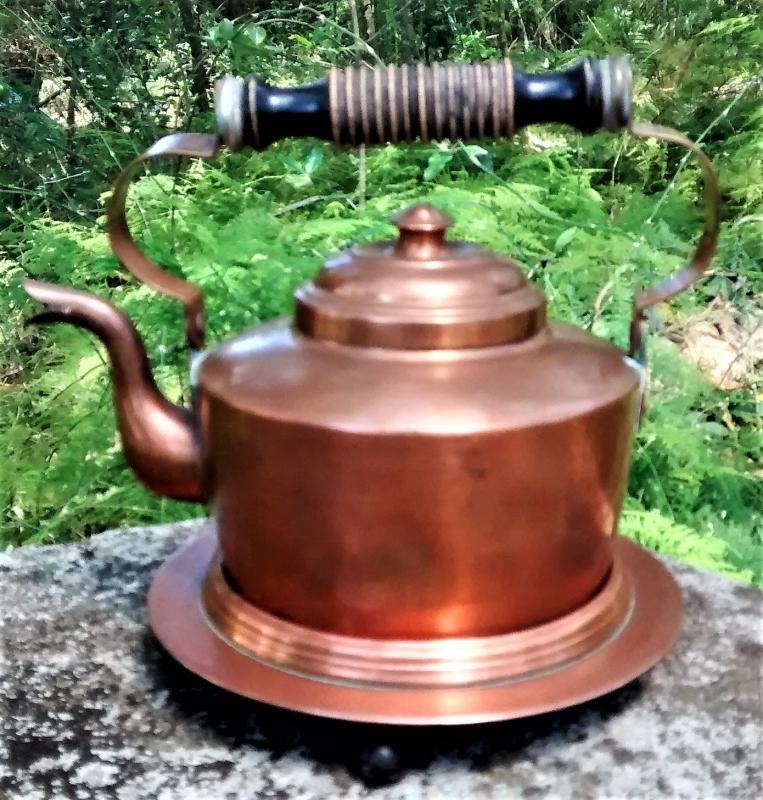 Copper Kettle w/Stand Skultana Sweden #1611 Mid-Century
