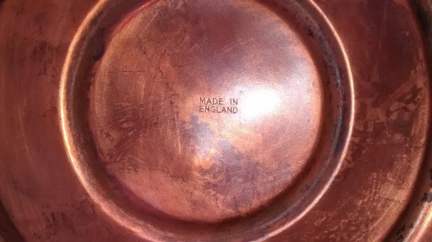 Copper Kettle Vented Lid England Early 1900s