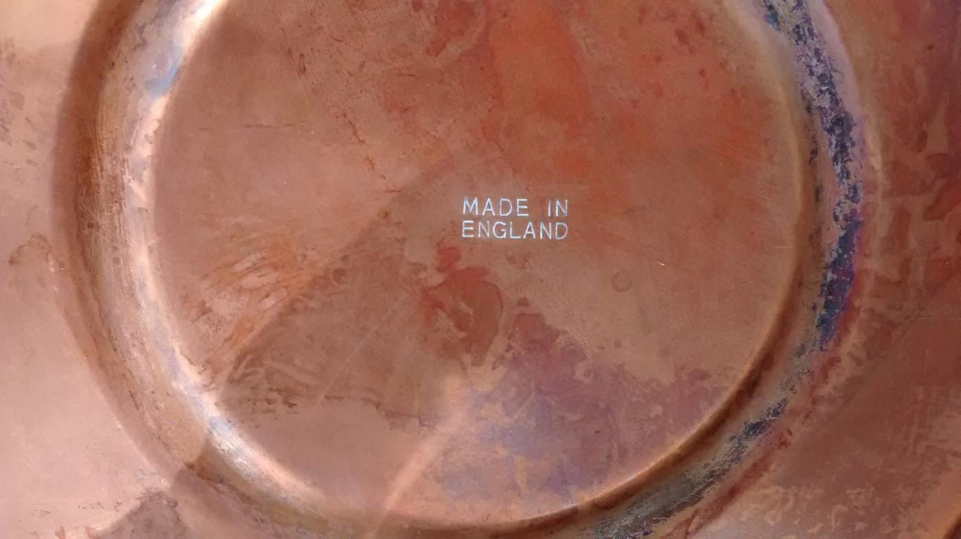 Copper Kettle Vented Lid England Early 1900s