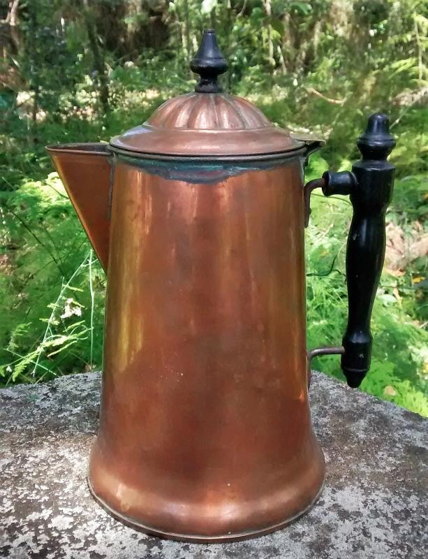 Copper Coffee Pot Rome New York Early 1900s