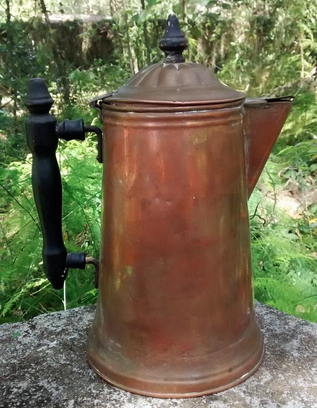Copper Coffee Pot Revere Ware Early 1900s As Is