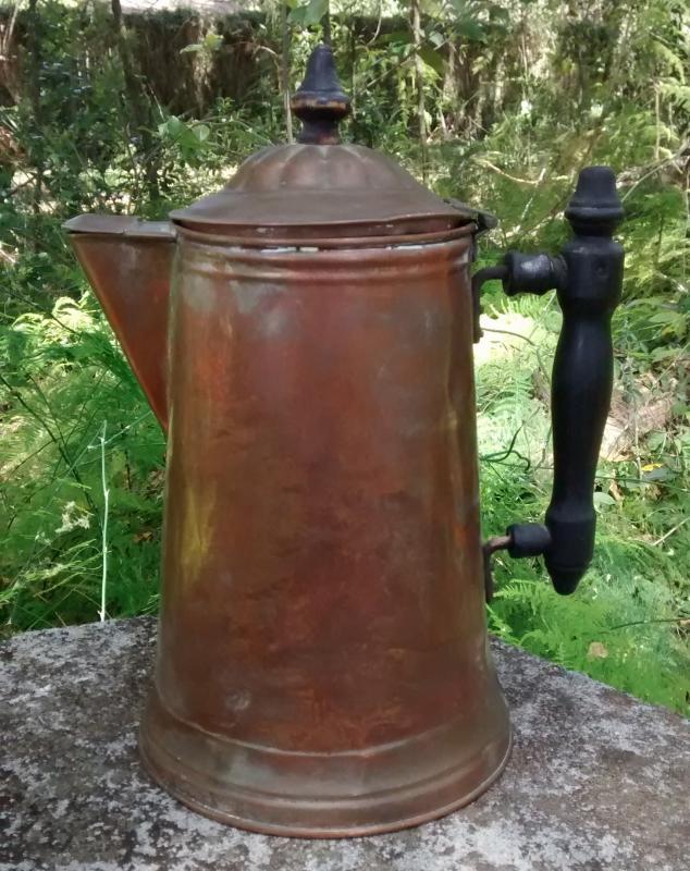 Copper Coffee Pot Revere Ware Early 1900s As Is