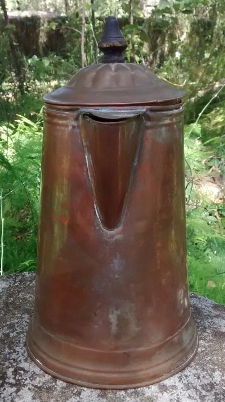 Copper Coffee Pot Revere Ware Early 1900s As Is