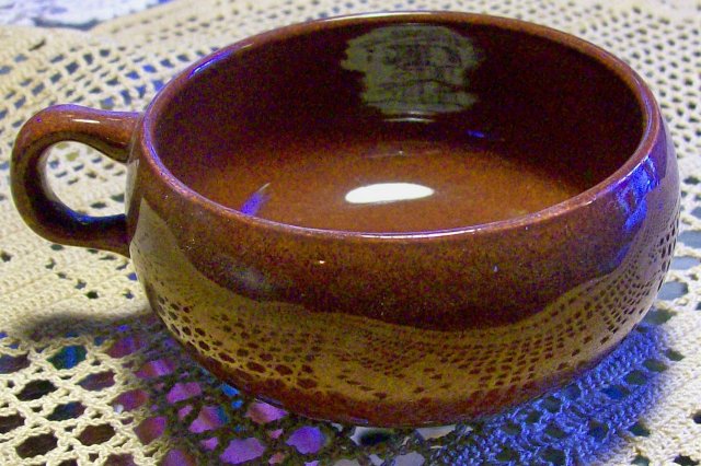 Steubenville/Russel Wright American Modern Ceramic Cup Bean Brown