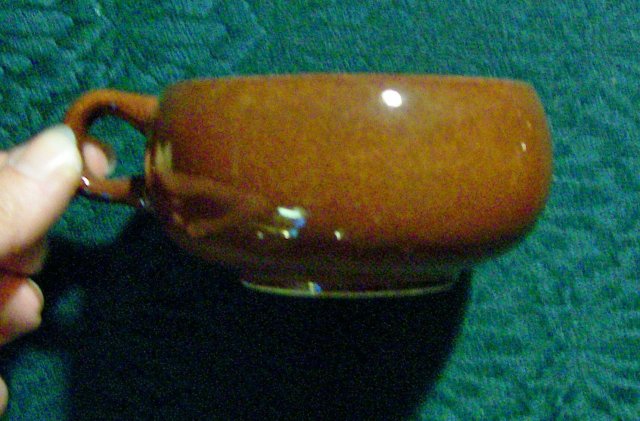 Steubenville/Russel Wright American Modern Ceramic Cup Bean Brown