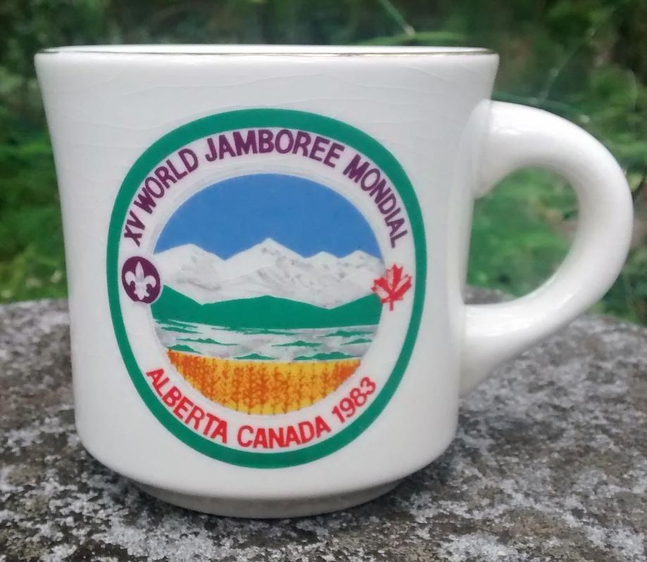 Boy Scout Mug 1983 World Jamboree Alberta Canada Ltd. Ed.