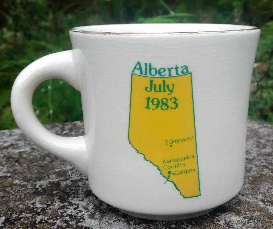 Boy Scout Mug 1983 World Jamboree Alberta Canada Ltd. Ed.