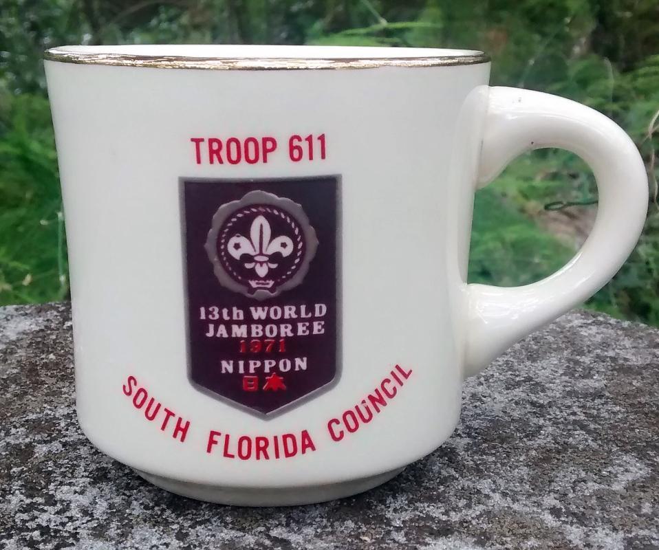 Boy Scout Mug 1971 World Jamboree Nippon Troop 611