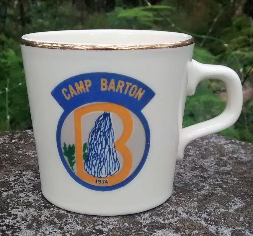 Girl Scout Mug 1974 Camp Barton
