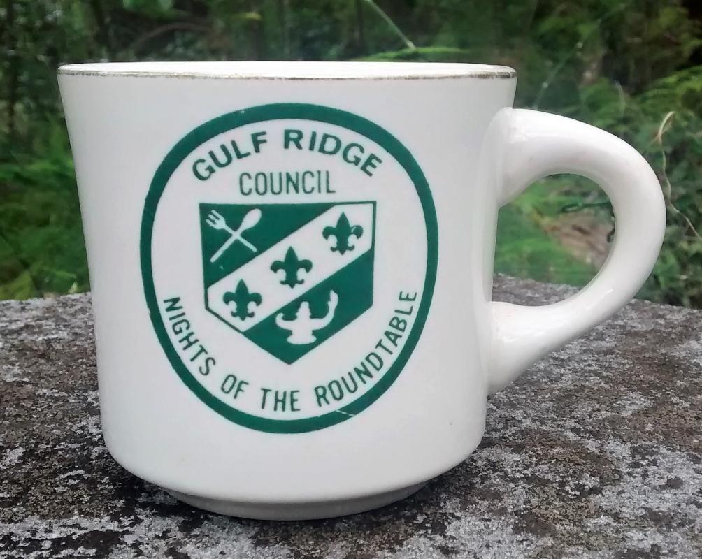 Boy Scout Mug 1970s Gulf Ridge Nights of the Roundtable