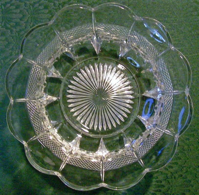 Banded Portland Bowl #15071 Early American Pressed Pattern U.S. Glass Clear