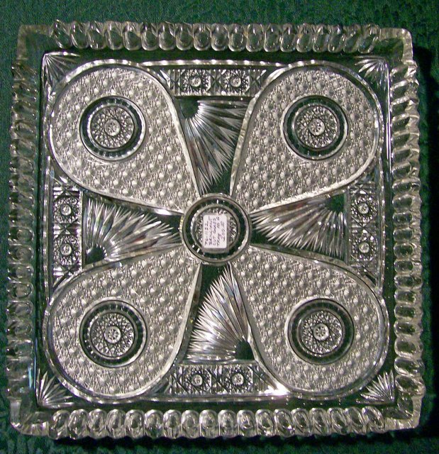Brilliant Cut Clear Crystal Tray: 11