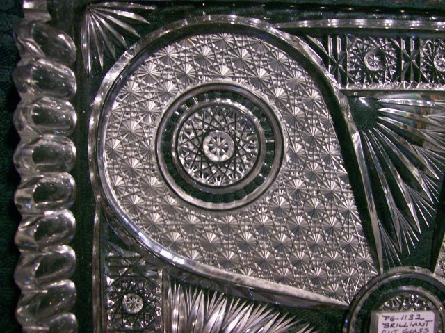 Brilliant Cut Clear Crystal Tray: 11